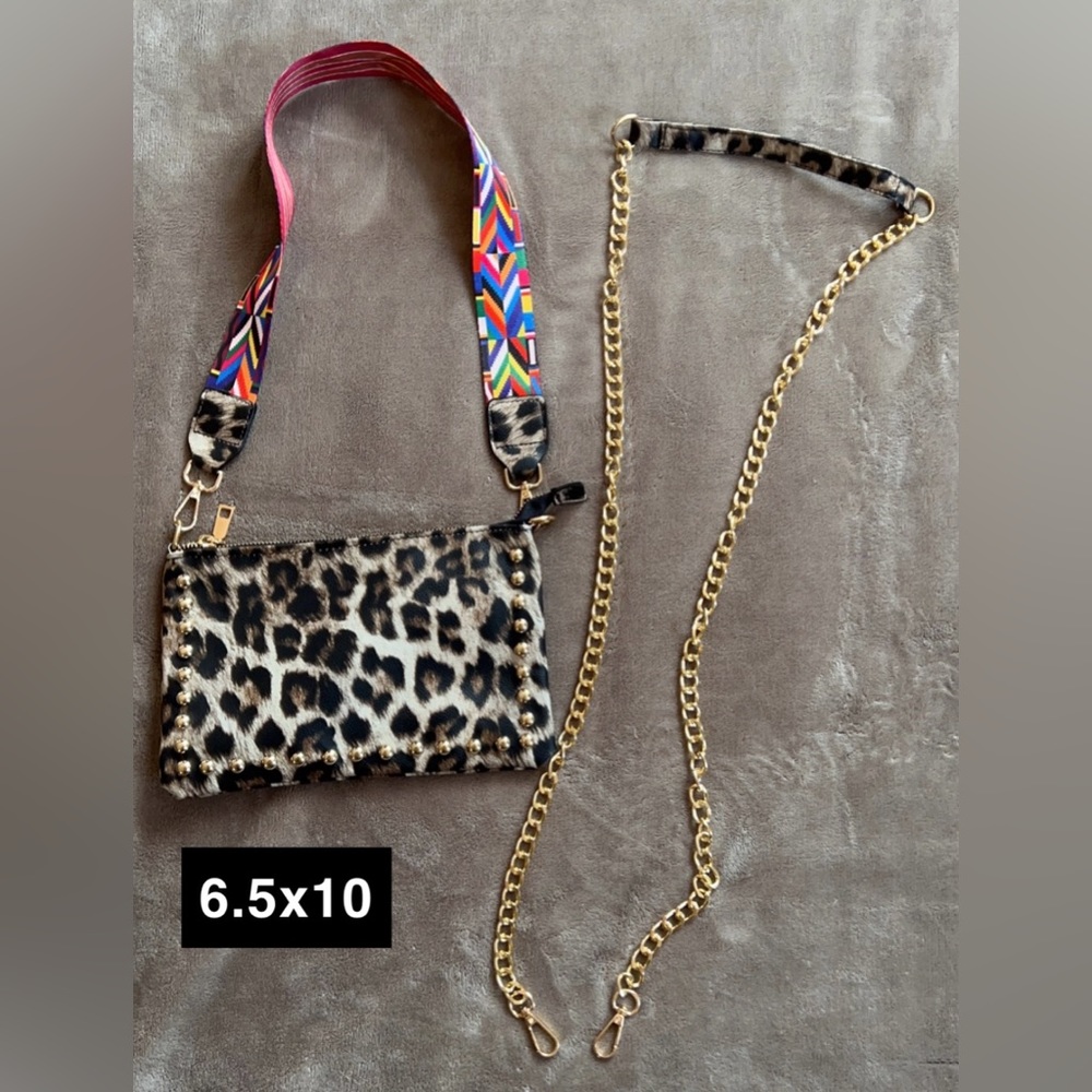 Leopard print crossbody